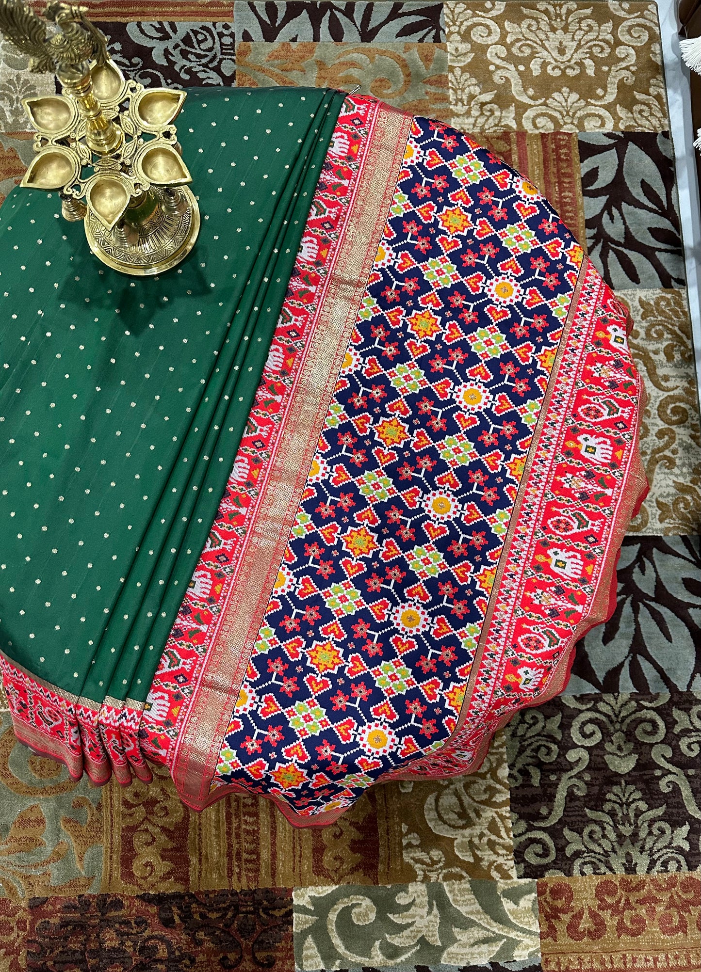 Green Patola Saree