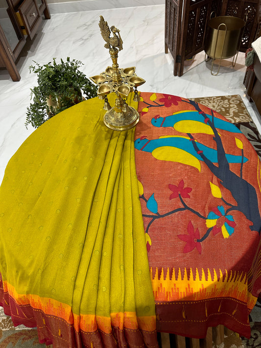 Woven Design Zari Silk Blend Saree